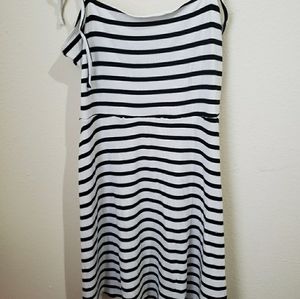 F21 Striped Mini Skater Sundress